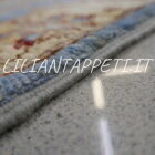 piccolo tappeto scendiletto ziegler fondo azzurro lana su cotone 115x80 cm