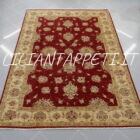 tappeto orientale ziegler rosso da salotto in lana 242x173 cm