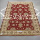 tappeto orientale ziegler rosso da salotto in lana 242x173 cm