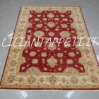 tappeto orientale ziegler rosso da salotto in lana 242x173 cm