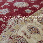 tappeto orientale ziegler rosso da salotto in lana 242x173 cm