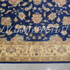 tappeto orientale ziegler blu da salotto in lana 239x173 cm