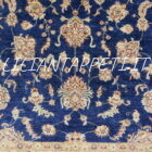 tappeto orientale ziegler blu da salotto in lana 239x173 cm